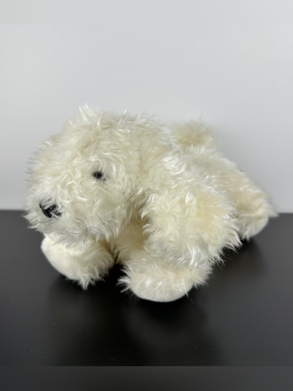 Gund Rare 1990 Vintage White Puppy Dog 9” Plush Stuffed Animal